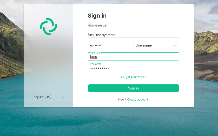 fuck-the.systems signin form